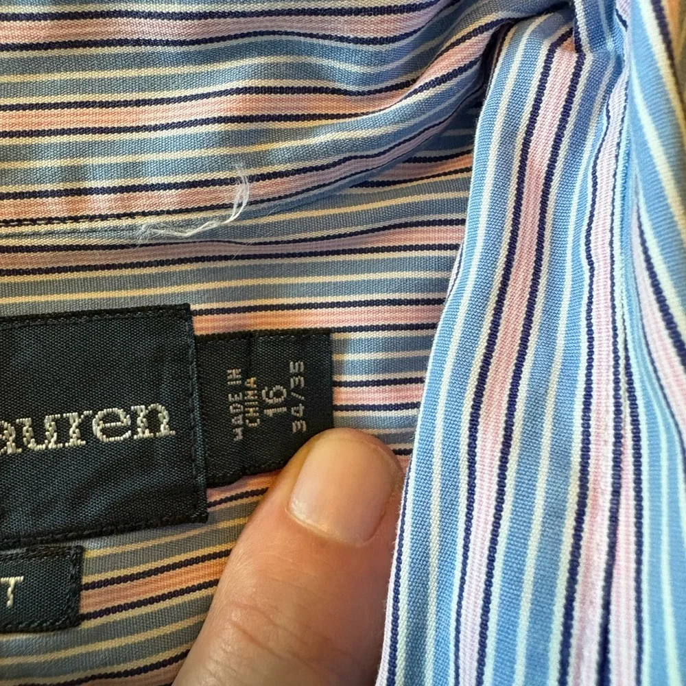 Ralph Lauren Men's Multicolor Striped Shirt - Picture 3 of 3